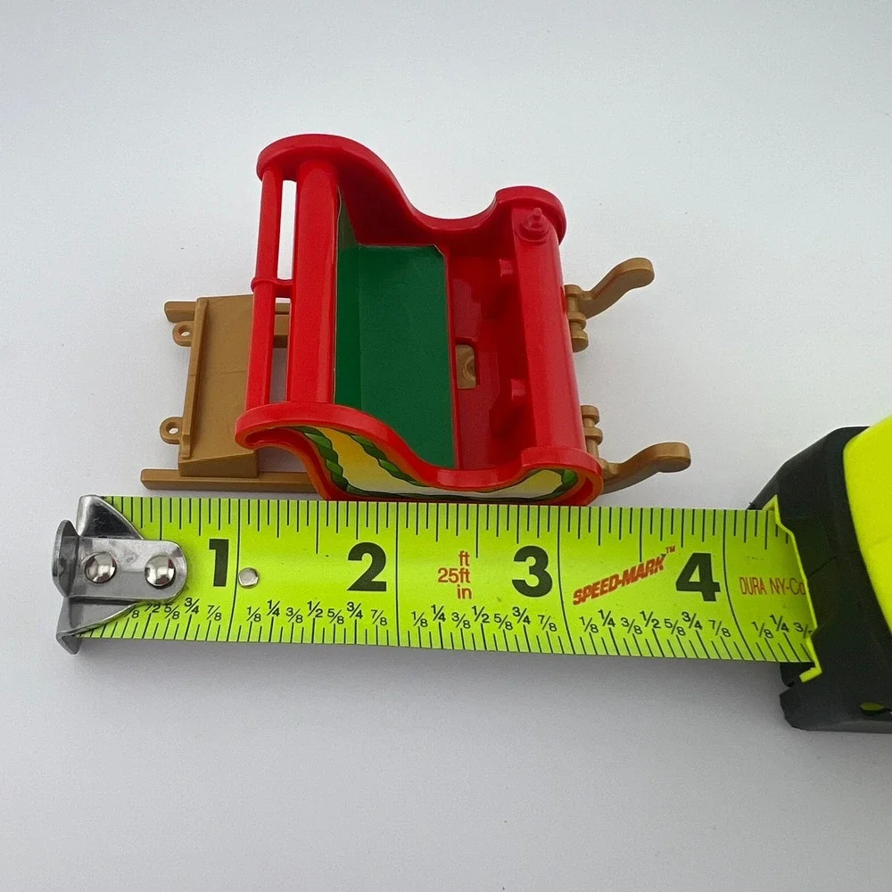 Vintage‎ Playmobil Santa Sleigh Sled Red Green Christmas 1987 Geobra